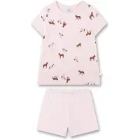 Sanetta Pyjama marron / rose / rose clair