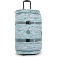 Kipling Sac de voyage bleu fumé / bleu clair / rose clair / blanc