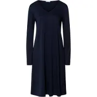 Hanro Chemise de nuit ' Cotton Silk ' bleu foncé