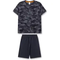 Sanetta Pyjama gris / gris foncé / noir