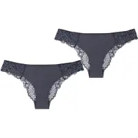 Triumph Slip ' Wild Peony Florale Brazilian ' gris foncé