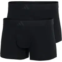 Adidas Underwear Low Rise 3 Stripes Active Flex Cotton Boxers 2 Units Noir 2XL Homme