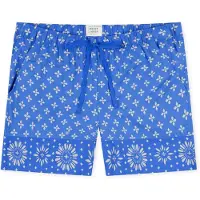 Schiesser Pantalon de pyjama ' Mix & Relax Web ' aqua
