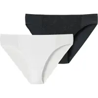 Schiesser Slip ' Air blickdichte Spitze ' noir / blanc