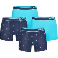 Happy Shorts Boxers 'Palms' bleu / bleu clair