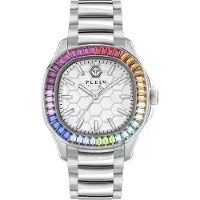 Philipp Plein Watches Montre à affichage analogique bleu clair / violet / rouge / argent