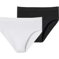 Schiesser Culotte noir / blanc cassé