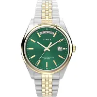 Timex Montre à affichage analogique 'Legacy' or / émeraude / argent