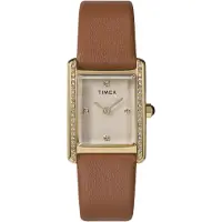 Timex Montre à affichage analogique 'Hailey' marron / or