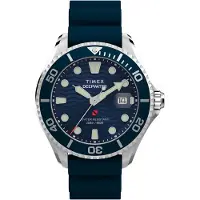 Timex Montre à affichage analogique 'Deep Water Meridian 200' bleu / argent