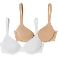 Schiesser Soutien-gorge ' BH mit Schale - Unique Micro ' nude / blanc