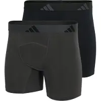 Adidas Boxers ' Active Flex Cotton Ergonomic ' gris foncé / noir