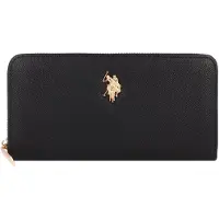 U.S. POLO ASSN. Porte-monnaies 'Jones' or / noir