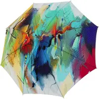 Doppler Parapluie turquoise / jaune / orange / rouge rouille