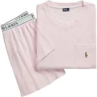 Ralph Lauren Pyjama rose clair / noir / blanc