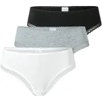 Schiesser String gris chiné / noir / blanc