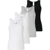 Schiesser Maillot de corps ' Modern Multipacks ' gris chiné / noir / blanc