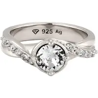 Elli Bague 'Kristalle' argent / transparent
