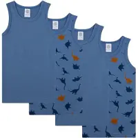 Sanetta Maillot de corps marine / bleu foncé / caramel
