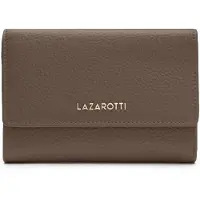 Lazarotti Cuir porte-monnaie Bologna Leather Zip Wallet With 15 Card Slots Taupe brun