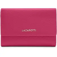 Lazarotti Cuir porte-monnaie Bologna Leather Zip Wallet With 15 Card Slots Hot Pink rose