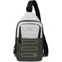 Hedgren Sac à bandoulière vert foncé / blanc