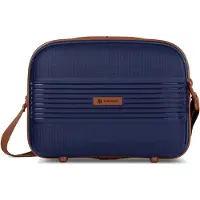 Farmhood Trousses de toilette 'Eco Edition' bleu foncé / marron