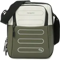 Hedgren Sac à bandoulière kaki / blanc