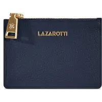 Lazarotti Étui 'Bologna' bleu foncé / or