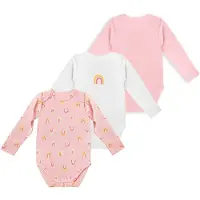 Dim Barboteuse / body jaune / rose / blanc