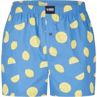 Happy Shorts Boxers 'Motives' bleu / citron