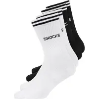 Snocks Chaussettes de sport noir / blanc