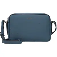BOSS Sac porté croisé en cuir grainé avec logo