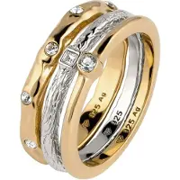 Elli Bague 'Bi Color' or / argent