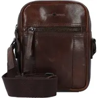 Green Burry GREENBURRY sac à épaule bandoulière Newport Crossover Bag Coffee marron foncé