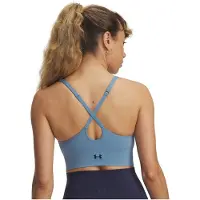 Under Armour Vanish Seamless Low Support Sports Top Bleu XS Femme