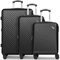 CHECK.IN Ensemble de bagages 'Paradise 2.0' noir