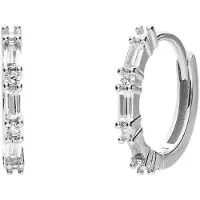 Lucardi Boucles d'oreilles 'Klassisch' argent