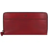 Green Burry Porte-monnaies 'Destressed' rouge foncé
