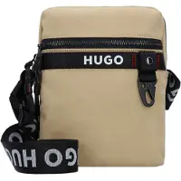 HUGO Sac à bandoulière 'Dusky' beige / noir / blanc