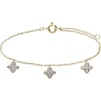 Lucardi Bracelet or / transparent