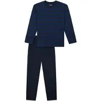 Schiesser Pyjama 'Nightwear' bleu / bleu nuit