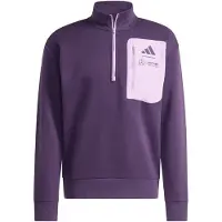 Adidas Mercedes-amg Petronas Formula One Team Premium Woven Fleece Half Zip Sweatshirt Violet L Homme