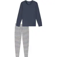 Schiesser Pyjama ' Casual Essentials ' bleu denim