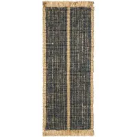 Ferm Living Athens Tapis Natural|Ink Blue
