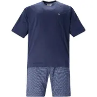 Hajo Pyjama court bleu marine