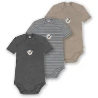Normani Barboteuse / body 'Taurang' beige / gris / mélange de couleurs