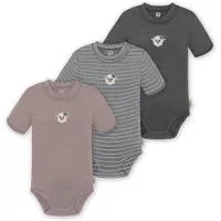 Normani Barboteuse / body 'Tihoi' gris / graphite / mauve