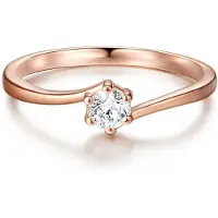Trilani Bague or rose / transparent