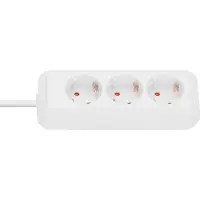 Brennenstuhl Eco-Line power extension 3 m 3 AC outlet(s) White